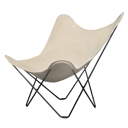 cuero outdoor-Butterfly-Chair-Black-Frame knoopsschat aalter